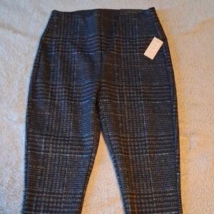Plaid Mid-Waisted Pants